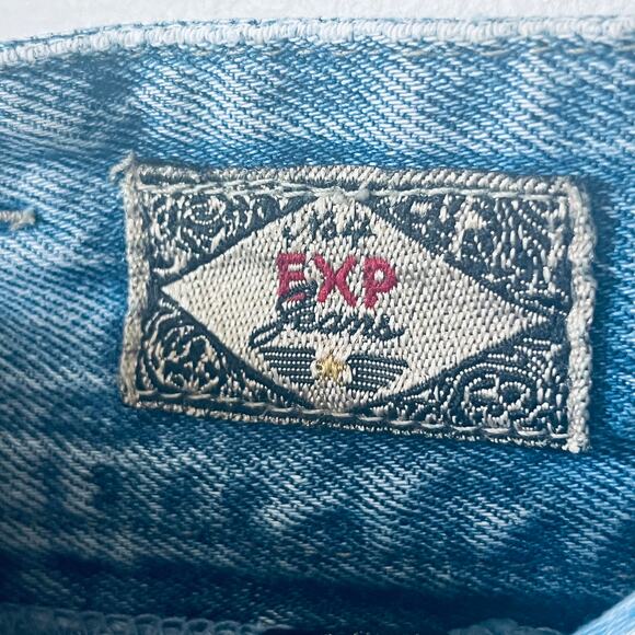 VTG EXP Shorts Denim Jean Ultra High Rise Rolled Hem 90s Mom Casual 11/12 - Picture 4 of 7